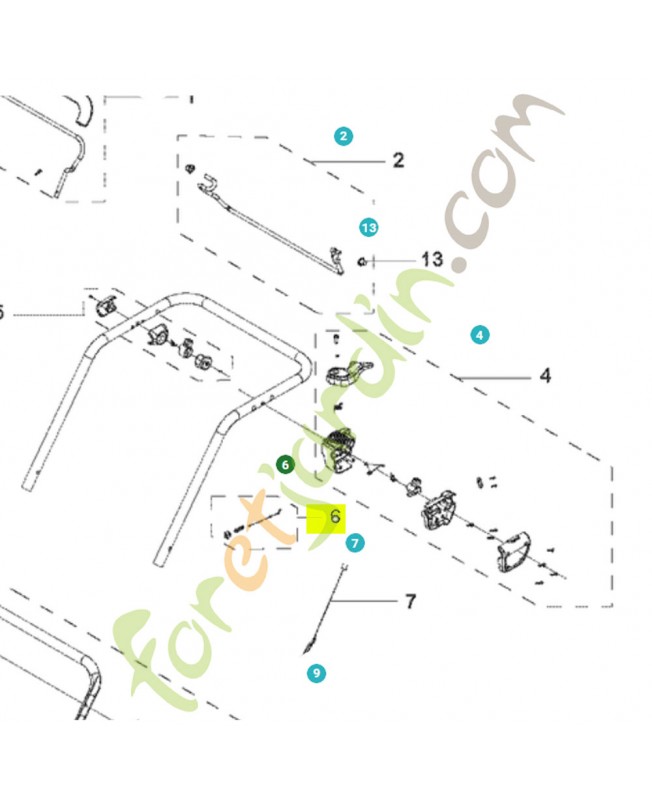 Kit cable 531147204 - Pièce détachée Husqvarna