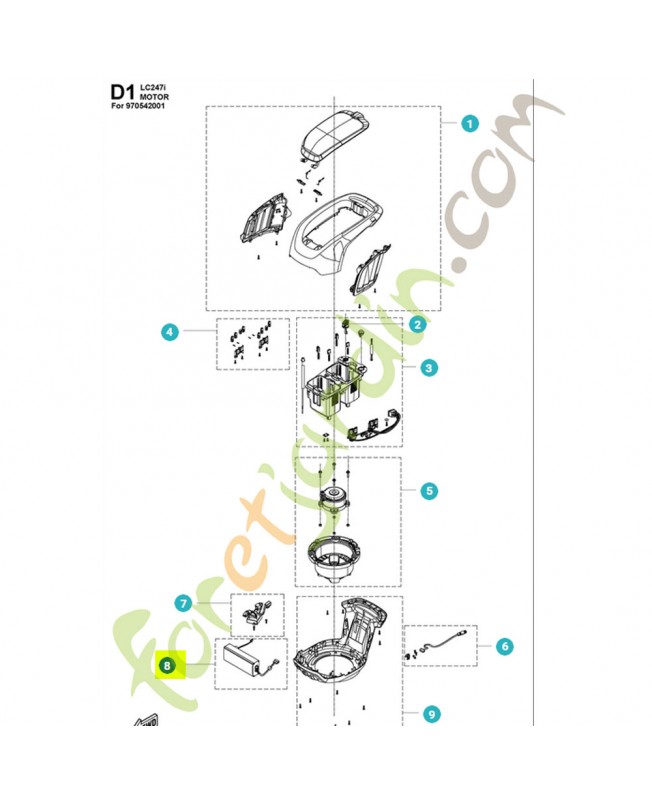 Commande 531147227- Pièce détachée Husqvarna