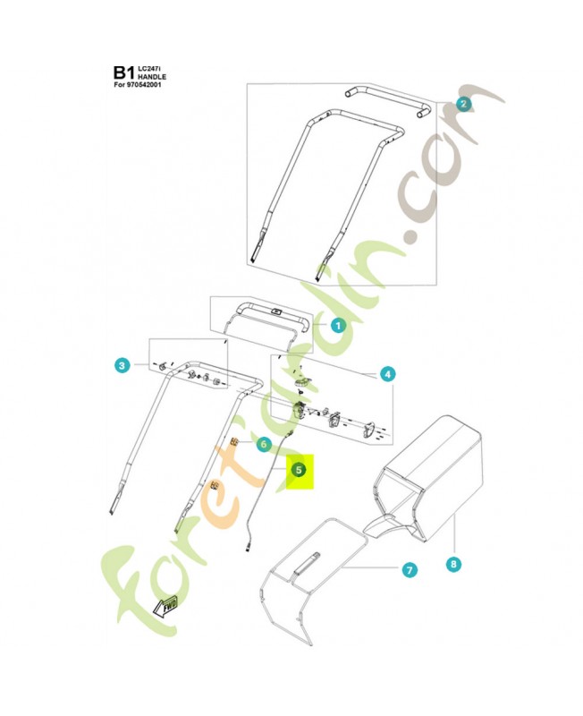 Câble 531147232- Pièce détachée Husqvarna