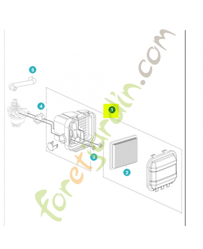 filtre a air complet husqvarna 531147236