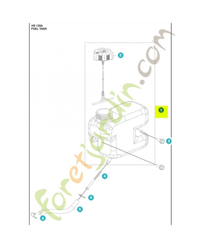 Réservoir d'essence husqvarna 531147238