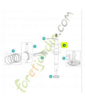 Vilebrequin 531147242- Pièce détachée Husqvarna
