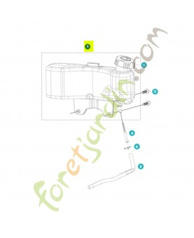 Réservoir de carburant 531147252 - Pièce détachée Husqvarna