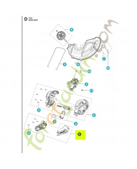 kit couvercle 531147287- Pièce détachée Husqvarna