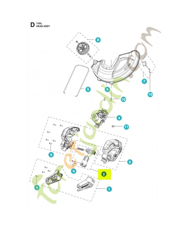 Bouton 531147288- Pièce détachée Husqvarna