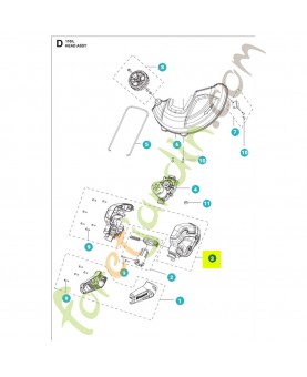 Carter moteur 531147289 - Pièce détachée Husqvarna