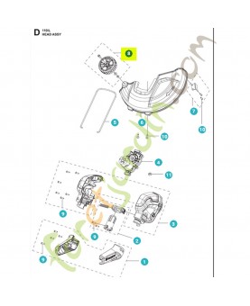 Roue  531147294- Pièce détachée Husqvarna