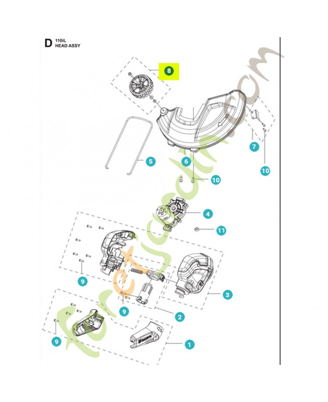 Roue  531147294- Pièce détachée Husqvarna