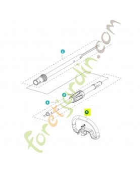 Poignée circulaire 531147311- Pièce détachée Husqvarna