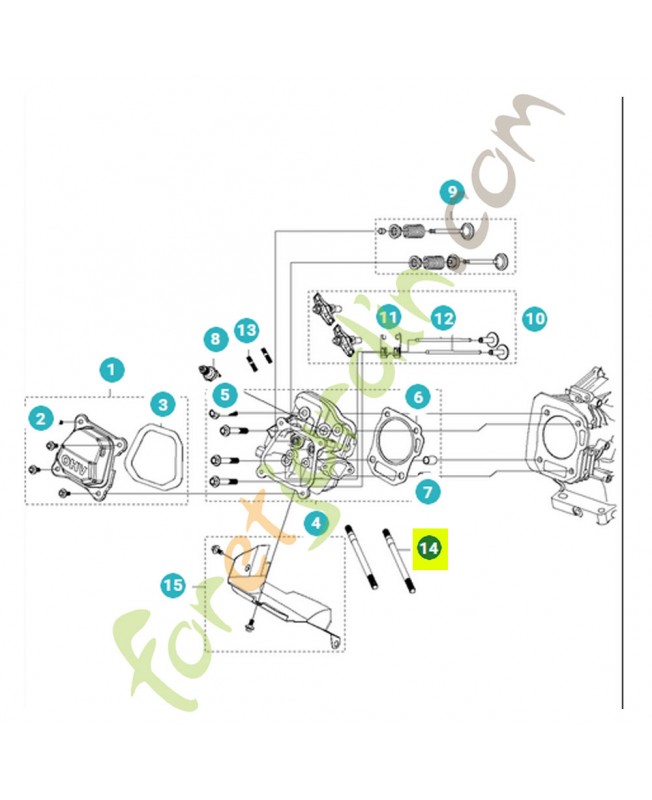 goujon 531147339 - Pièce détachée Husqvarna