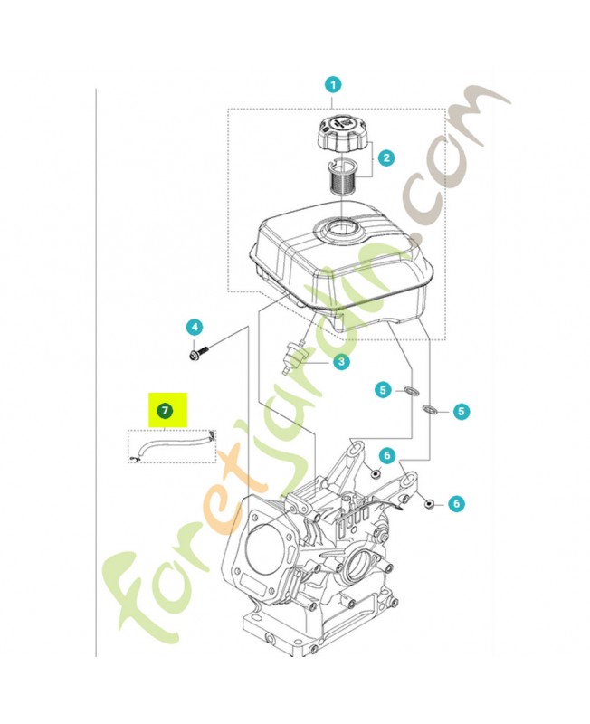 Tuyau 531147341- Pièce détachée Husqvarna