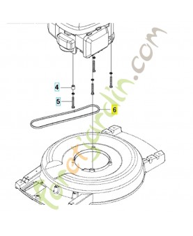courroie 589563601. Pièce de rechange Husqvarna