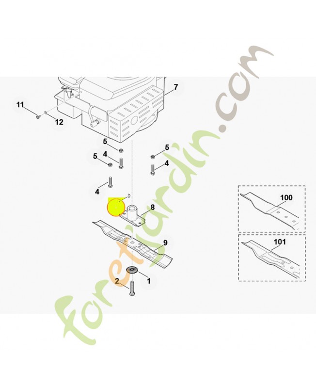 Clavette demi-lune 5/32"x5/8"