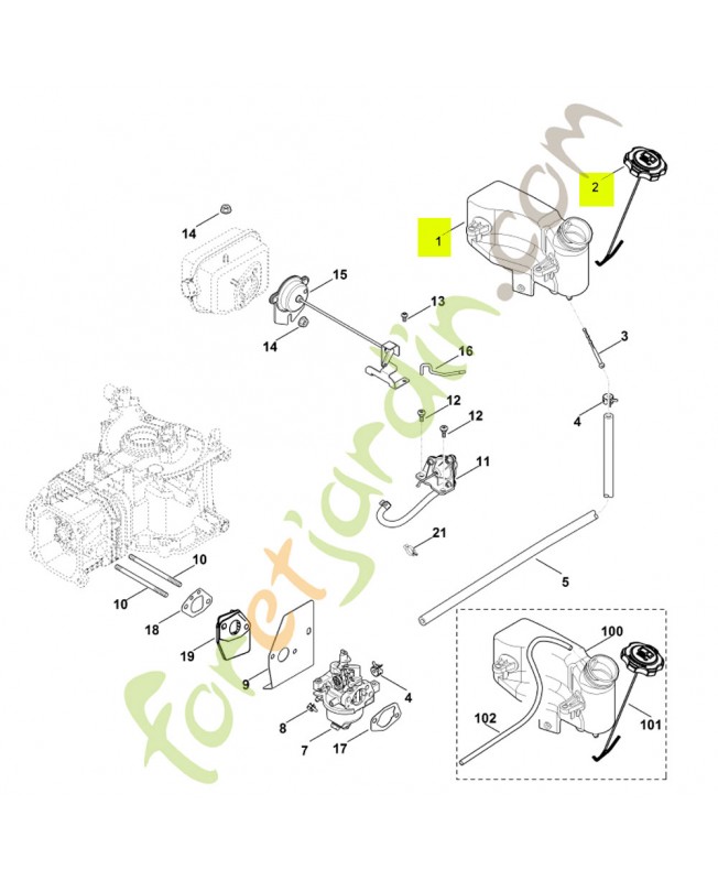 Kit de transformation (réservoir de carburant)