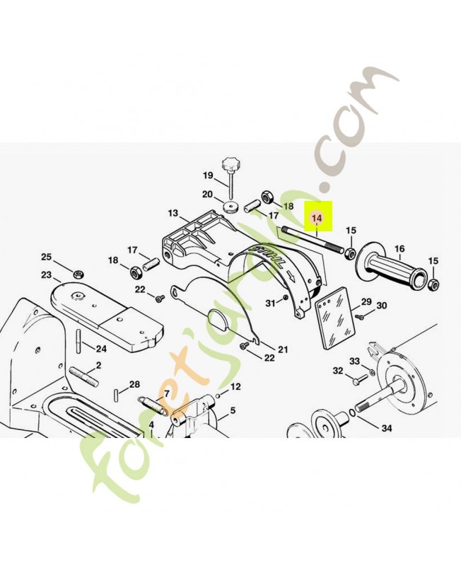 Goujon fileté M10x145