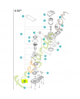 Couvercle de reducteur 531195301 - Pièce détachée Husqvarna