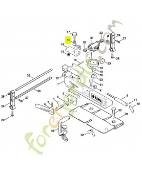Ressort hélicoïdal 0000-997-1502- Pièce détachée Stihl / Vicking