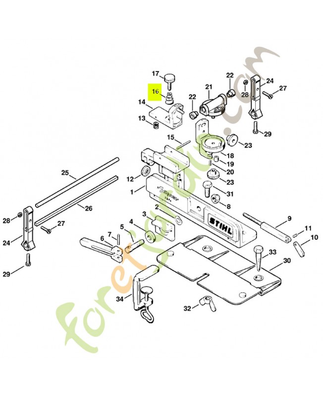 Ressort hélicoïdal 0000-997-1502- Pièce détachée Stihl / Vicking