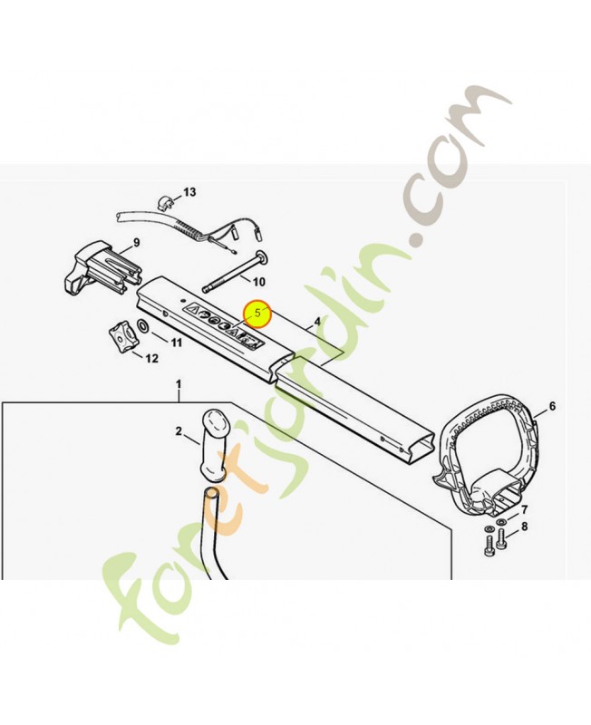 Pictogramme d'avertissement 0000-967-7321- Pièce détachée Stihl
