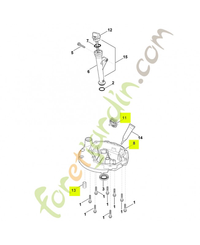 Couvercle Stihl ref. 0002-020-1110
