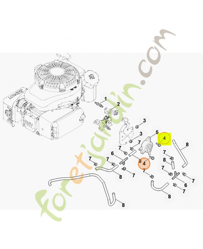 Vis 0002-951-9712 - Pièce détachée Stihl / Vicking
