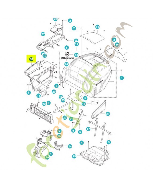 Couvercle référence 597268501