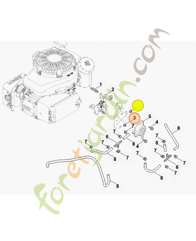 Ecrou à embase m6 0002-955-0802- Pièce détachée Stihl / Vicking