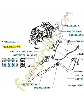 Charbon référence 508043705 husqvarna