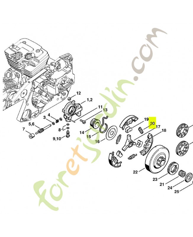 Ressort de tension 0000-997-5816. Pièce détachée Stihl / Vicking Ressort de tension 0000-997-5816. Pièce détachée Stihl / Vicking