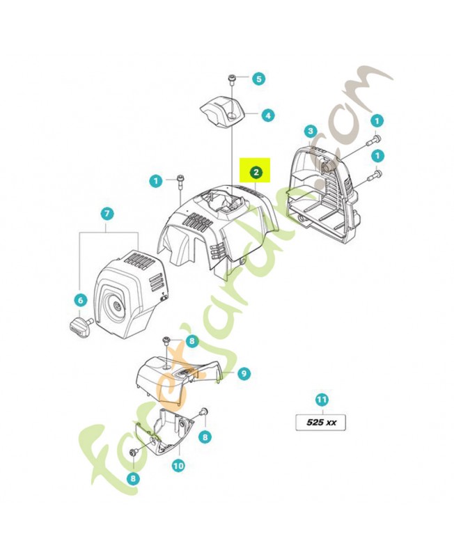 Capot de cylindre référence 597697401