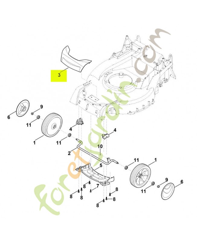 Capot avant référence 6364-701-3600