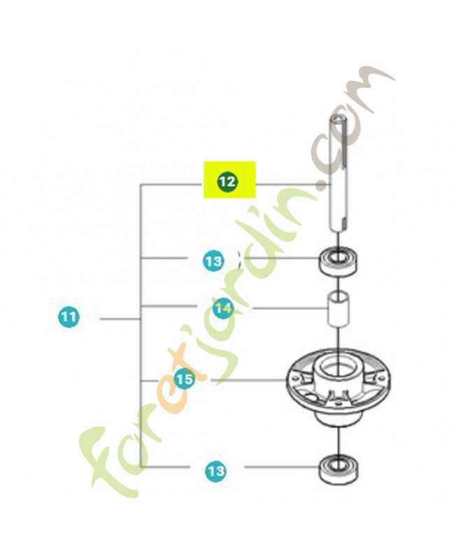 arbre référence 544067901- Pièce de détachée Husqvarna