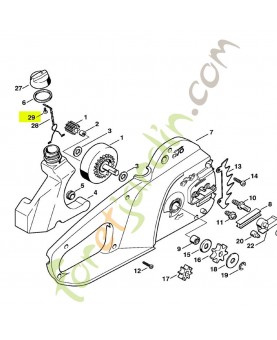 Vis parker  3.5 x 9.5 référence 9099-021-2360