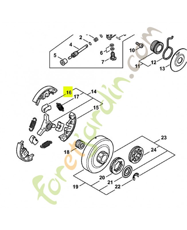 Crampon 1128-162-3000. Pièce de rechange Sithl / Vicking