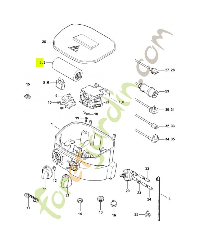 Condensateur 70 µf Stihl réf. 4788-605-1000