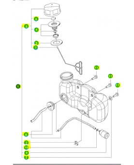 reservoir husqvarna 579210901 ; 528049601 ; 506656701