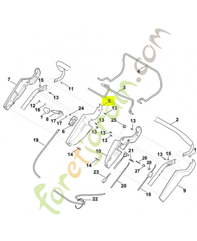 Demi-carter droit référence 6340-182-1331