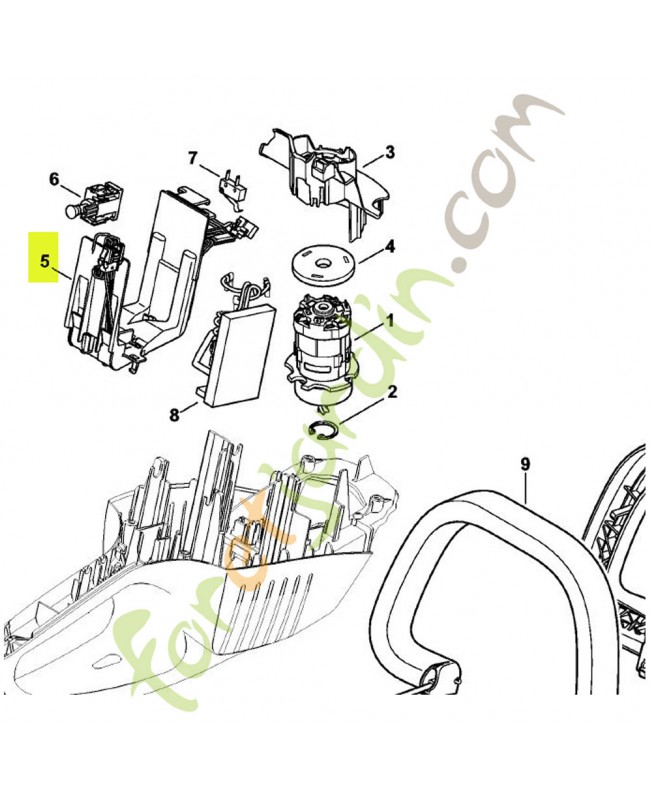 Plaque porte contact référence 4851-400-0600