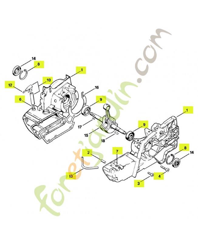 Carter moteur référence 4201-020-2101