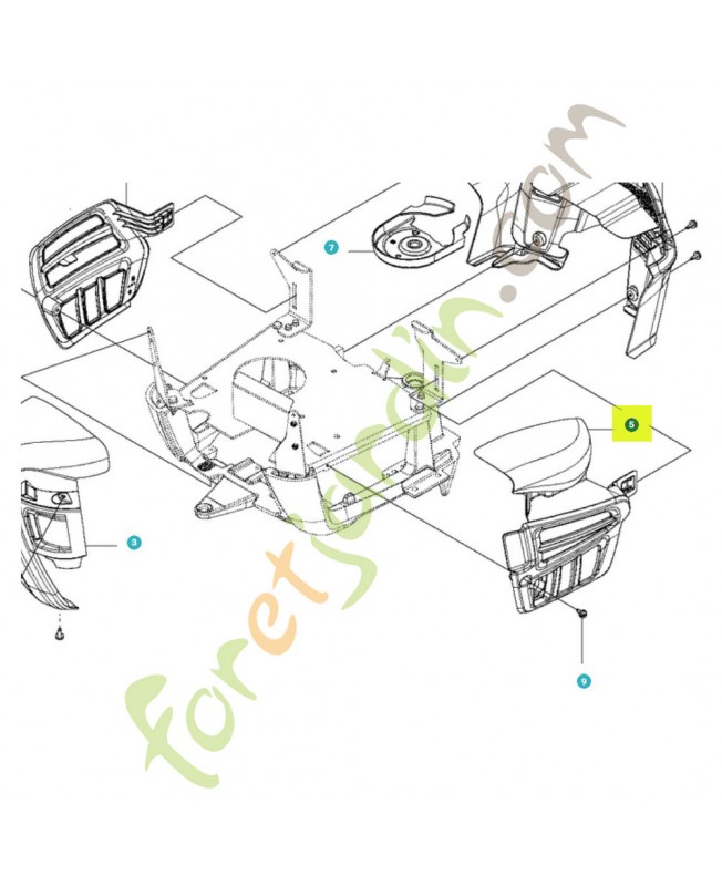 Couvercle référence 598799201