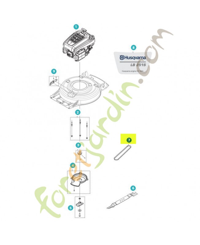 Courroie référence 599349390