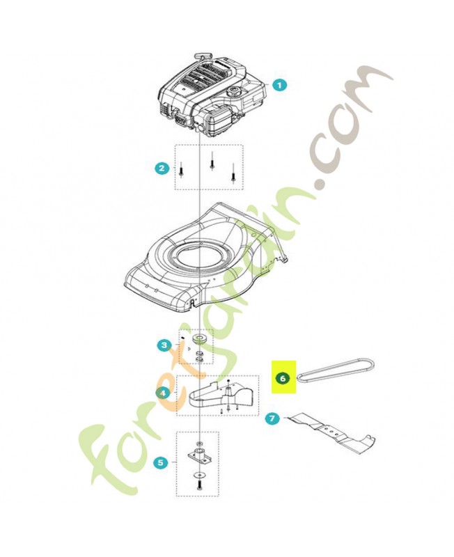 Courroie référence 599349389