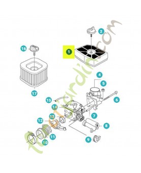 Filtre a air référence 537014701