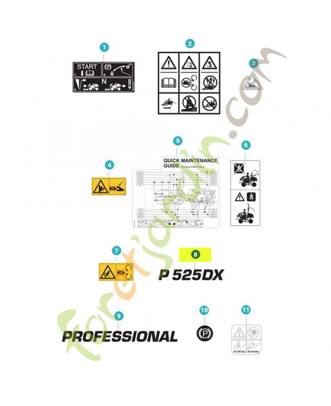 Autocollant référence 599655201