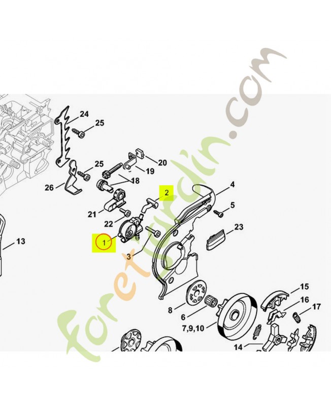 Pompe a huile 1137-640-3202 stihl  - Pièce détachée Stihl