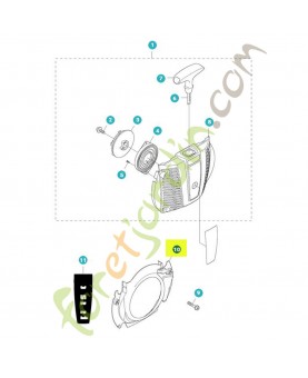 déflecteur 510205001 - Pièce de détachée Husqvarna