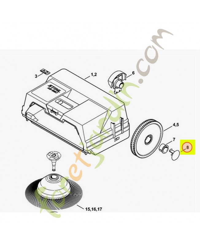 Capuchon 4860-738-0600- Pièce de détachée Sithl / Vicking