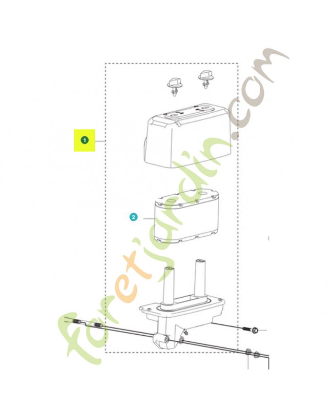 Filtre à air complet référence 599349060