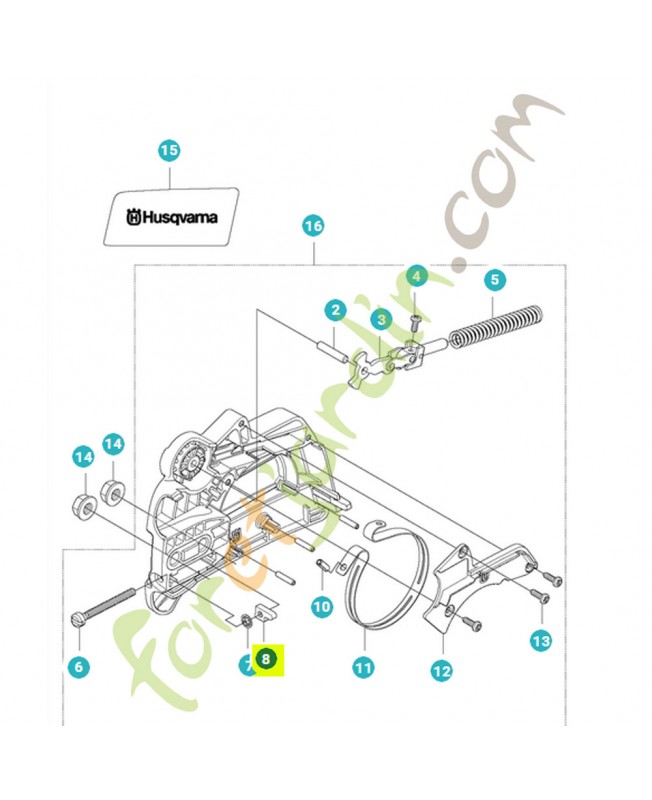 Doigt de tension husqvarna ref. 530015826 Remplace référence 530016180 et 530016109