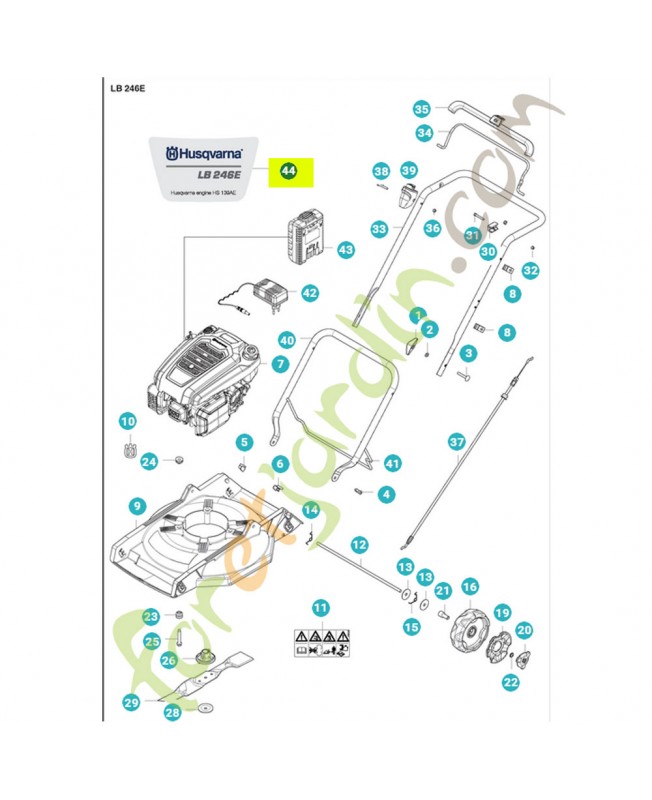 Autocollant model lb 246e